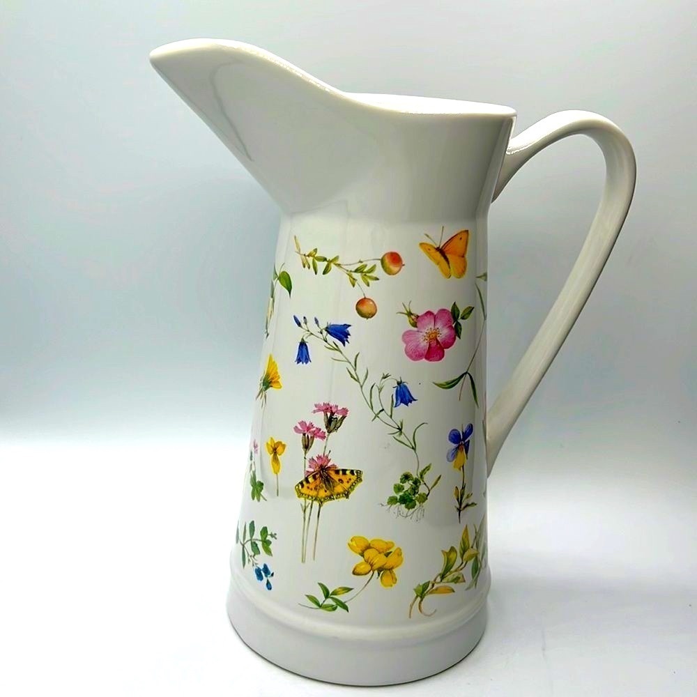 Vintage 48 Oz MARJOLEIM BASTIN WILDFLOWER MEADOW - PITCHER by MARJOLEIN BASTIN.